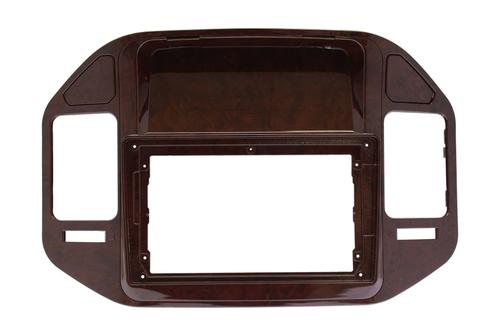 Комплект рамки с разъёмами 9" Mitsubishi Pajero 3 1999-2006 Дерево