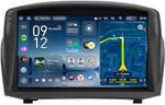 Магнитола для Ford Fiesta MK6 2008-2012 (красный БК, рамка тип 2) - Teyes CC4-PRO монитор 9.5" 2K QLED на Android 13, Snapdragon 778G, ИИ, CarPlay, DSP, 4G SIM-слот