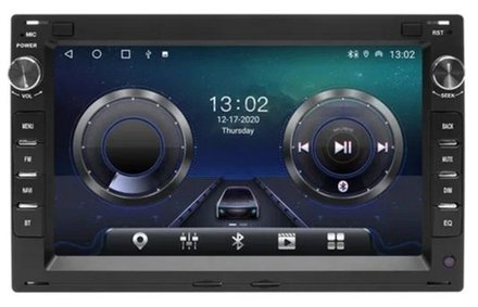 Магнитола для VW Passat B5 Golf 4 Polo 4 Bora A4 Jetta A4 Skoda Octavia A4 Fabia 1 - Kuberg MKD-7018B-S10 монитор 7" на Android 12, 4+64Гб, CarPlay, SIM-слот
