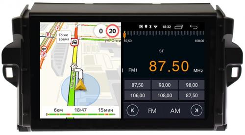 Магнитола для Toyota Fortuner 2015-2022 - Parafar PF589FHD на Android 13, 8-ядер, 2Гб+32Гб, CarPlay, 4G SIM-слот