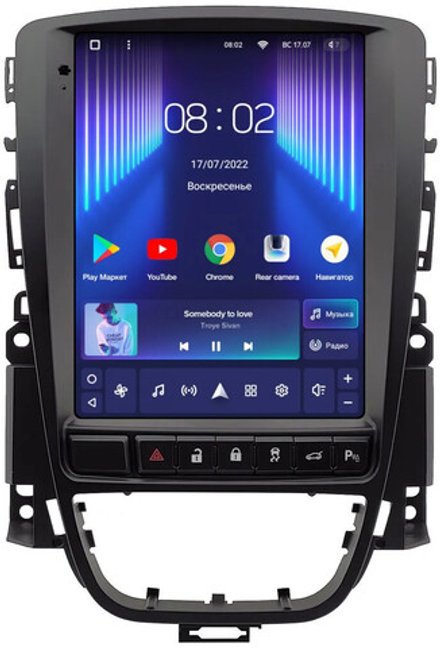 Магнитола для Opel Astra J 2009-2015 (рамка тип 2) - Teyes TPRO 2 монитор 9.7" QLED в стиле "Тесла" на Android 10, TS10, 4G SIM-слот