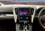 Магнитола для Toyota Alphard 30, Vellfire 2015-2023 (менее 10 динамиков) - Kuberg ZF-1308L-GE вертикальный экран в стиле "Тесла" на Android 13, Быстрая, 4G SIM-слот, CarPlay