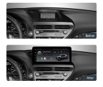 Магнитола для Lexus RX270, RX350 AL10 2009-2015 (ШГУ монохром) - Teyes LUX ONE ROUND монитор 12.3" 2K QLED на Android 10, CarPlay, 4G SIM-слот, джойстик в комплекте