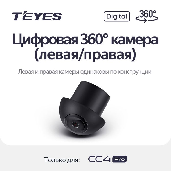 Комплект цифровых камер 1080P для кругового обзора 360 Teyes CC4PRO
