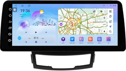 Магнитола для SsangYong Actyon 2 2011-2013 - FarCar монитор 12.3" 2K QLED на Android 14, TS10, CarPlay, 4G SIM-слот