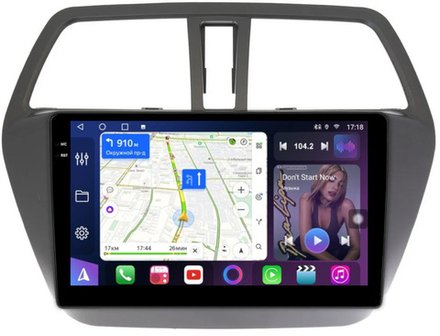 Магнитола для Suzuki SX4 2 2013-2021 - FarCar 337M монитор 9.5" QLED на Android 14, TS18, CarPlay, 4G SIM-слот