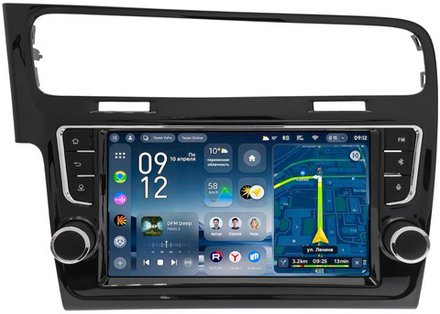 Магнитола для Volkswagen Golf 7 2012-2020 (рамка с крутилками и кнопками) - Teyes CC4-PRO монитор 9.5" 2K QLED на Android 13, Snapdragon 778G, ИИ, CarPlay, DSP, 4G SIM-слот