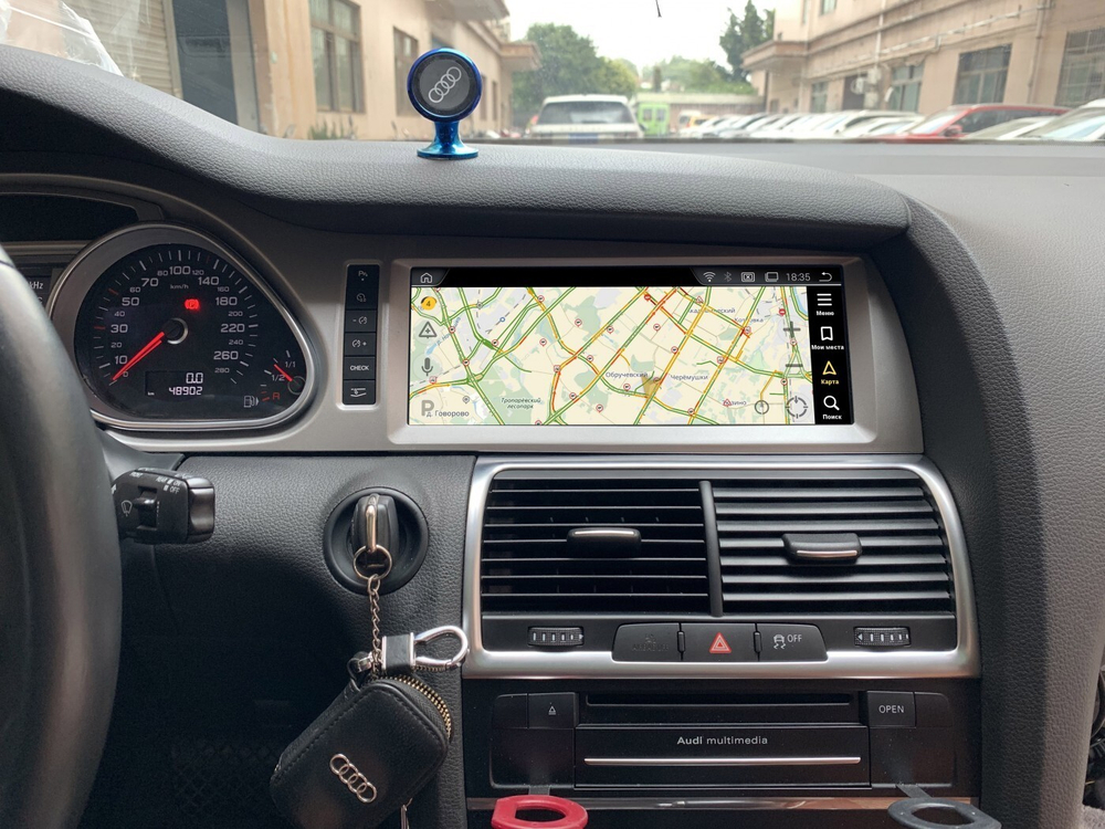 Магнитола для Audi Q7 2005-2009 (MMI-2G) - Kuberg MRW-9818 на Android 10, SIM-слот, 8ГБ-64ГБ