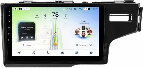 Магнитола для Honda Fit 3 2013-2020 - Teyes CC4L монитор 9" IPS на Android 14, Быстрая, Snapdragon 662, CarPlay, 4G SIM-слот