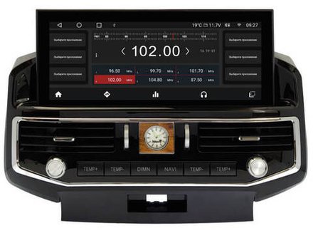 Магнитола для Toyota Land Cruiser 200 2007-2015 - Kuberg ZH-T1206 монитор 12.3", Android 12, 8Гб+128Гб, CarPlay, 4G SIM-слот