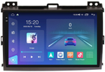 Магнитола для Toyota Land Cruiser Prado 120, Lexus GX470 (экран климата внизу) - Parafar PF456RN2K на Android 13, QLED+2K, ТОП процессор, 4Гб+32Гб, CarPlay, 4G SIM-слот