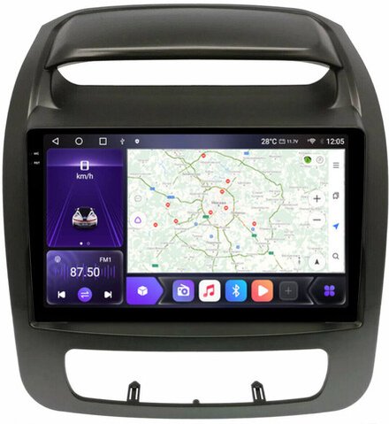 Магнитола для KIA Sorento 2 XM 2012-2020 c экраном климата снизу - Kuberg OL-9794-1 QLed+2K, Android 12, TS10,  CarPlay, 4G SIM-слот