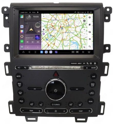 Магнитола для Ford Edge 2010-2015 - Kuberg SF-9065-A (рамка 9") QLed+2K, Android 13, TS20, CarPlay, 4G SIM-слот
