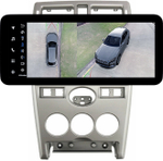 Магнитола для Lada Priora 2007-2013 (рамка серебро) - Teyes LUX ONE 360 монитор 12.3" 2K QLED на Android 10, 6Гб+128Гб, CarPlay, 4G SIM-слот, 4 камеры в комплекте