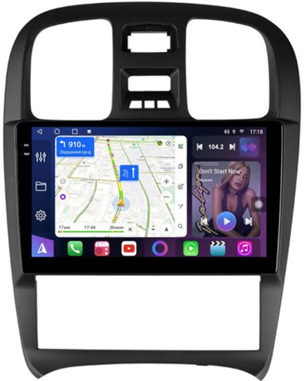 Магнитола для Hyundai Sonata 4 2001-2013 - FarCar BM3062M монитор 9.5" QLED на Android 14, TS10, 4+32Гб, CarPlay, 4G SIM-слот