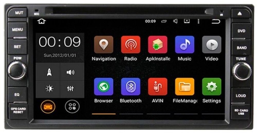 Магнитола для Toyota (200х100мм) - Airok RX-1101D Android 13, ТОП процессор, 8/128, SIM-слот