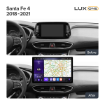 Магнитола для Hyundai Santa Fe 4 2018-2020 - Kuberg XD003/KP-13-464-S10 монитор 13" QLED+2K на Android 12, ТОП процессор, 4G SIM-слот, CarPlay, 4+64ГБ