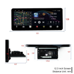 Магнитола для Toyota Land Cruiser Prado 150 2014-2017 - Redpower 85265XLM монитор 12.3" QLED в стиле Audi, Android 14, CarPlay, 4G SIM-слот