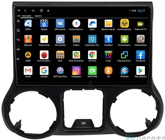Магнитола для Jeep Wrangler 2015-2018 - Parafar PF099XHD на Android 13, CarPlay, 4G SIM-слот
