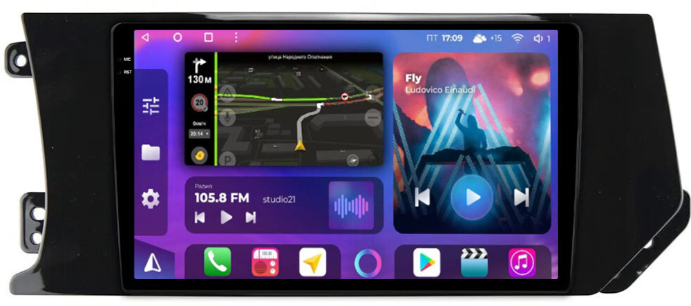 Магнитола для Haval F7, F7x 2018-2022 - FarCar BM3130M-2K монитор 9.5" 2K QLED на Android 14, TS10, 4+32Гб, CarPlay, 4G SIM-слот