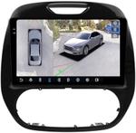 Магнитола для Renault Kaptur 2016+ - FarCar BX733M-360 монитор 9.5" 2K QLED на Android 13, Быстрая, CarPlay, 4G SIM-слот, 4 камеры в комплекте
