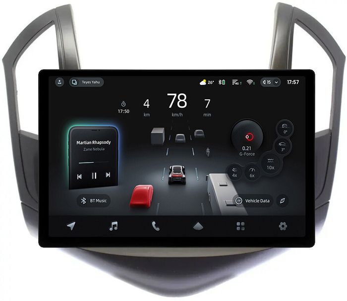 Магнитола для Chevrolet Cruze 1 2012-2015 (рамка черная) - Teyes CC4-PRO монитор 13" 2K QLED на Android 13, Быстрейшая, Snapdragon 778G, ИИ, CarPlay, DSP, 4G SIM-слот