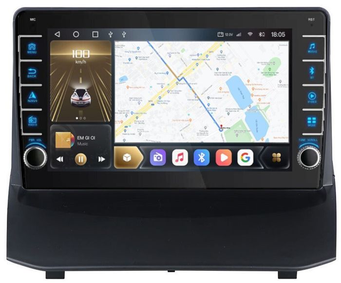 Магнитола для Ford Fiesta 2008-2014 - Kuberg OL-9285 (кнопки и крутилки), Android 12, Быстрая, CarPlay, 4G SIM-слот