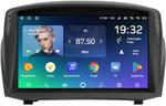 Магнитола для Ford Fiesta MK6 2008-2012 (красный БК, рамка тип 2) - Teyes CC2 PLUS монитор 9" QLED, Android 10, Быстрая, SIM-слот