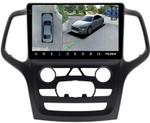 Магнитола для Jeep Grand Cherokee WK2 2013-2021 (взамен 5" экрана) - Teyes CC3-2K-360 на Android 10, Быстрая, 2K QLED, CarPlay, 4G SIM-слот, 4 камеры в комплекте