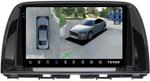 Магнитола для Mazda CX-5 2011-2017 (тип C) - Teyes CC3-2K-360 монитор 9.5" 2K QLED на Android 10, Быстрая, CarPlay, 4G SIM-слот, 4 камеры в комплекте