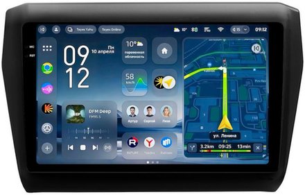 Магнитола для Suzuki Swift 5 2016-2023 (рамка матовая) - Teyes CC4-PRO монитор 9.5" 2K QLED на Android 13, Snapdragon 778G, ИИ, CarPlay, DSP, 4G SIM-слот