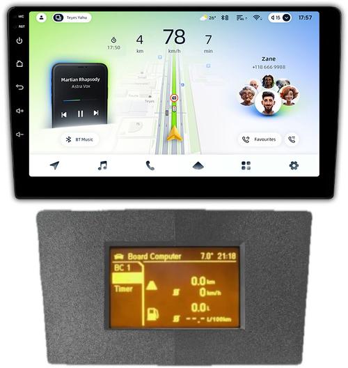 Магнитола для Opel Astra H (перенос БК вниз, серая) - Teyes CC4L монитор 9" IPS на Android 14, Snapdragon 662, CarPlay, 4G SIM-слот
