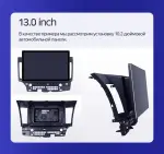 Магнитола для Mitsubishi Lancer X 2007-2016 (рамка 10) - Teyes CC3-2K монитор 13", QLED+2K, Android 10, Быстрая, 4G SIM-слот, CarPlay