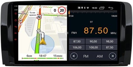 Магнитола для Mercedes-Benz R (W251) 2005-2015 - Parafar PF212FHD на Android 13, 8-ядер, 2Гб+32Гб, CarPlay, 4G SIM-слот