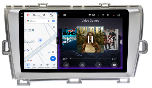 Магнитола для Toyota Prius 30 2009-2016 (левый руль) - Redpower 85189S PRO/PROmax ТОП звук, 2K QLED, Android 14, CarPlay, 4G SIM-слот