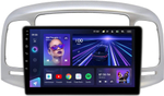 Магнитола для Hyundai Verna 2006-2010 (рамка серебро) - Teyes CC3L на Android 10, 8-ядер, CarPlay, 4G SIM-слот