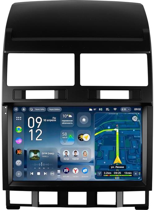 Магнитола для Volkswagen Touareg 1 2002-2010 - Teyes CC4-PRO монитор 9.5" 2K QLED на Android 13, Snapdragon 778G, ИИ, CarPlay, DSP, 4G SIM-слот
