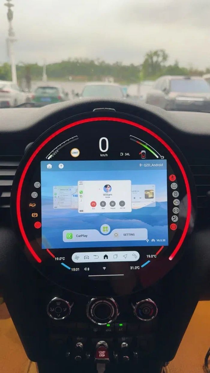 Магнитола для Mini Cooper F56 - Kuberg монитор 11,9" на Android 13, Быстрая, 4G SIM-слот