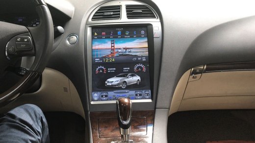 Магнитола для Lexus ES350 2006-2012 XV40 - Kuberg ZF-1118-Q6 вертикальный экран в стиле "Тесла" на Android 11, 8Гб+128Гб, CarPlay, 4G SIM-слот