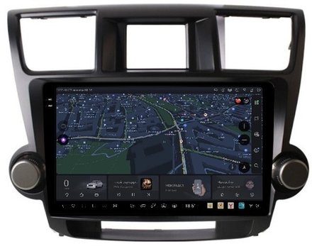Магнитола для Toyota Highlander 2 2007-2013 XU40 - Kuberg OL-1431-1 QLed+2K, Android 13, UIS7870 (DUDU7), CarPlay, SIM-слот