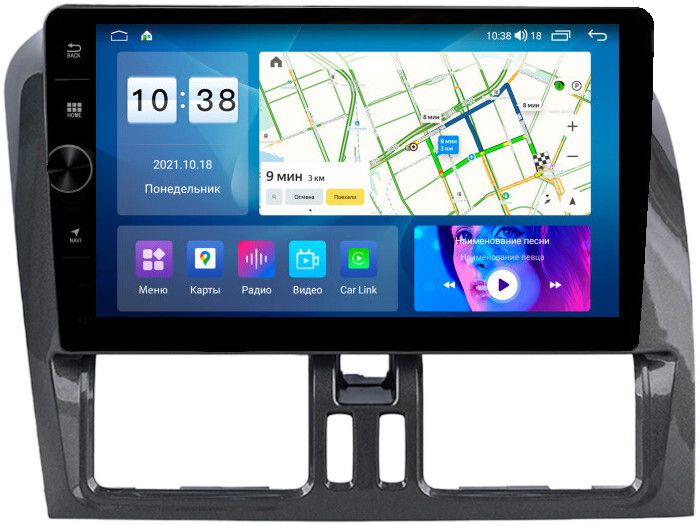 Магнитола для Volvo XC60 2008-2013 - Parafar PF189LHDAV на Android 12, Быстрая, CarPlay, 4G SIM-слот