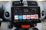 Магнитола для Toyota RAV4 3 2005-2012, Vanguard - FarCar BX018-9M-360 монитор 9.5" 2K QLED на Android 13, Быстрая, CarPlay, 4G SIM-слот, 4 камеры в комплекте