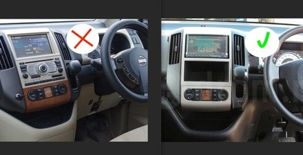 Магнитола для Nissan Serena C25 2005-2010 (вместо 2DIN, рамка тип2 черная) - FarCar GX9-9655F2 монитор 9.5" 2K QLED на Android 14, TS20, 6+128Гб, CarPlay, 4G SIM-слот