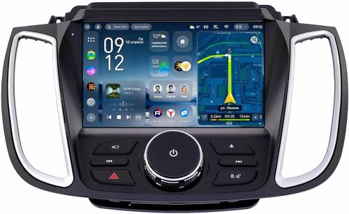 Магнитола для Ford Kuga 2 2017-2019 (SYNC 3, рамка с кнопками тип 1) - Teyes CC4-PRO монитор 9.5" 2K QLED на Android 13, Snapdragon 778G, ИИ, CarPlay, DSP, 4G SIM-слот