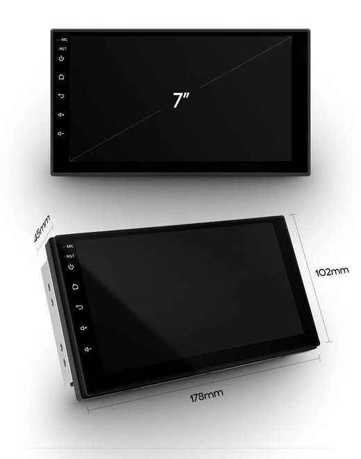 2DIN магнитола - FarCar 832 дисплей 7" IPS на Android 13, 8 ядер (TS18), CarPlay, 4G SIM-слот