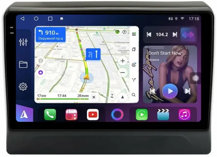 Магнитола для Mitsubishi Delica D5 2019+ - FarCar S500-TS10 монитор 10.36" QLED на Android 14, Быстрая, CarPlay, 4G SIM-слот
