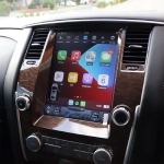 Магнитола для Nissan Patrol Y62, Infiniti QX56/QX80 2010-2019 (поддержка Bose, 360 и мониторов) - Kuberg ZF-1808-Q6 вертикальный экран в стиле "Тесла" на Android 11, 8Гб+128Гб, CarPlay, 4G SIM-слот