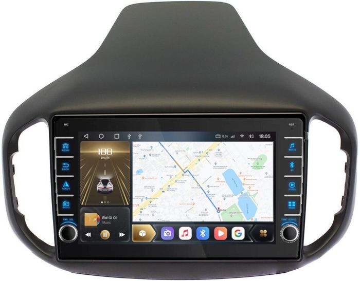 Магнитола для Chery Tiggo 7 2016-2020 - Kuberg OL-1833 (кнопки и крутилки), Android 12, Быстрая, CarPlay, 4G SIM-слот