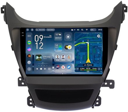Магнитола для Hyundai Elantra 5 MD 2013-2015 - Teyes CC4-PRO монитор 9.5" 2K QLED на Android 13, Snapdragon 778G, ИИ, CarPlay, DSP, 4G SIM-слот