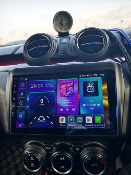 Магнитола для Suzuki Swift 5 2016-2023 (рамка матовая 9) - Teyes CC2 PLUS на Android 10, ТОП процессор, 4Гб+64Гб, 4G SIM-слот